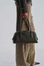 The Row E/W India Walnut Shadow Leather Bag
