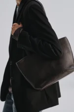 The Row Parker Dark Brown Leather Bag