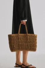 The Row Georgica Thé Leather Tote Bag