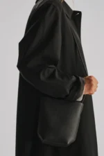 The Row N/S Park Black Leather Crossbody Bag