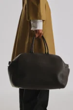 The Row Marco Deep Brown Leather Bag