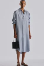 The Row Cecily Top Handle Bag Dark Navy