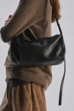 The Row Alix Black Leather Bag