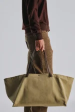 The Row XL Idaho Beige Leather Bag