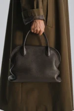 The Row Agnes 12 Dark Brown Bag