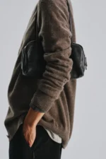 The Row Astra Black Leather Bag