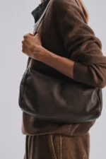 The Row Alix Dark Brown Leather Bag