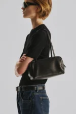 The Row Astra Black Leather Bag