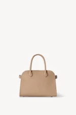 The Row Soft Margaux 10 Bag Dark Taupe