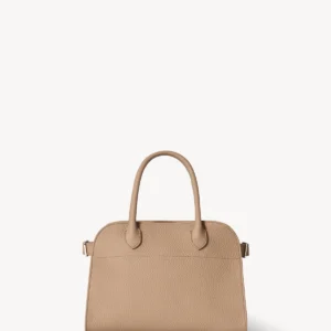 The Row Soft Margaux 10 Bag Dark Taupe