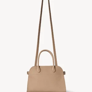 The Row Soft Margaux 10 Bag In Dark Taupe