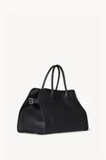 The Row Soft Margaux 15 Bag In Black
