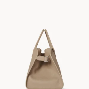 The Row Soft Margaux 15 Bag In Dark Taupe