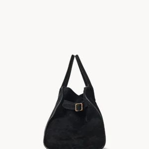 The Row Soft Margaux 15 Bag In Black