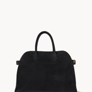 The Row Soft Margaux 15 Bag Black