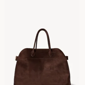 The Row Soft Margaux 15 Bag Mocha
