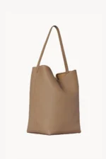 The Row Large N/S Park Tote Bag In Dark Taupe