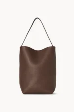 The Row Large N/S Park Tote Bag Dark Olive