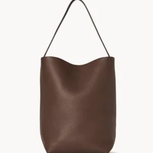 The Row Large N/S Park Tote Bag Dark Olive