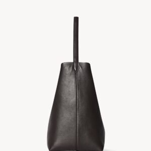 The Row Medium N/S Park Walnut Shadow Leather Tote Bag