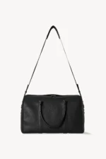 The Row Iowa Black Leather Duffle Bag