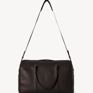 The Row Iowa Duffle Bag In Dark Brown