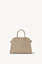 The Row Soft Margaux 12 Bag Dark Taupe