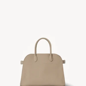 The Row Soft Margaux 12 Bag Dark Taupe