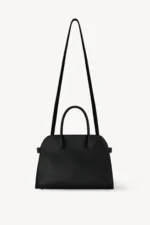 The Row Soft Margaux 12 Black Leather Bag