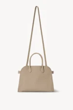 The Row Soft Margaux 12 Bag In Dark Taupe