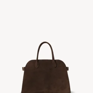 The Row Soft Margaux 12 Bag Mocha