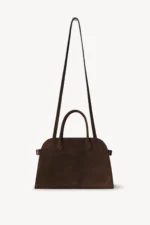 The Row Soft Margaux 12 Mocha Leather Bag