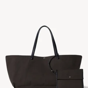 The Row XL Idaho Bag In Dark Brown