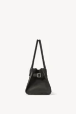 The Row Margaux Shoulder 12 Black Leather Bag