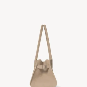 The Row Margaux Shoulder 12 Dark Taupe Leather Bag
