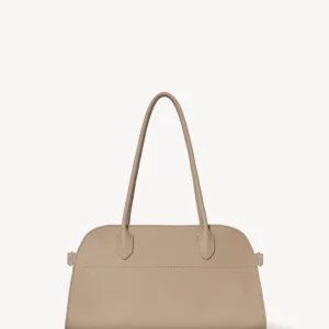 The Row Margaux Shoulder 12 Bag Dark Taupe