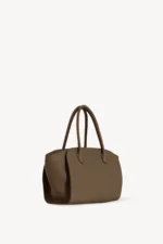 The Row Dark Muschio Marlo 12 Leather Bag