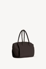 The Row Walnut Shadow Marlo 12 Leather Bag