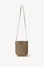 The Row N/S Park Crossbody Bag Leather Dark Taupe