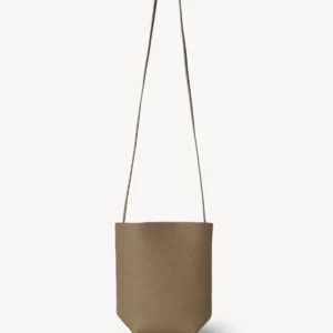The Row N/S Park Crossbody Bag Leather Dark Taupe