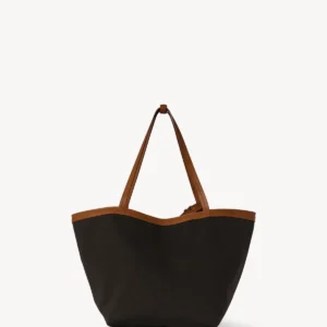 The Row Park Tote Three Canvas Bag Brown