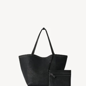 The Row Park Tote Three Stitch Bag In Black