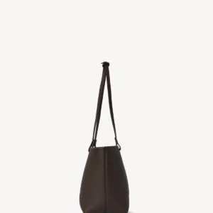 The Row Medium Park Deep Brown Leather Tote Bag