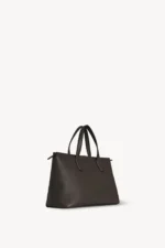 The Row Deep Brown Marcel Leather Bag