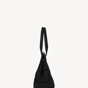 The Row Sisal Black Leather Shoulder Bag