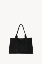 The Row Sisal Shoulder Bag Black