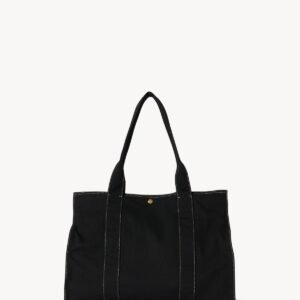 The Row Sisal Shoulder Bag Black