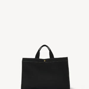 The Row Sisal Shopper Bag Black