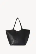 The Row XL Stitched Park Tote Bag In Black
