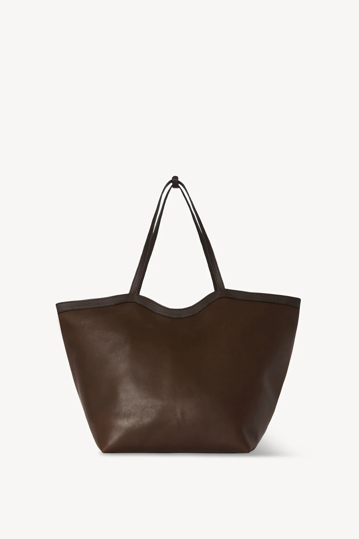 The Row XL Stitched Park Tote Bag In Deep Brown The Row XL Stitched Park Tote Bag In Deep Brown